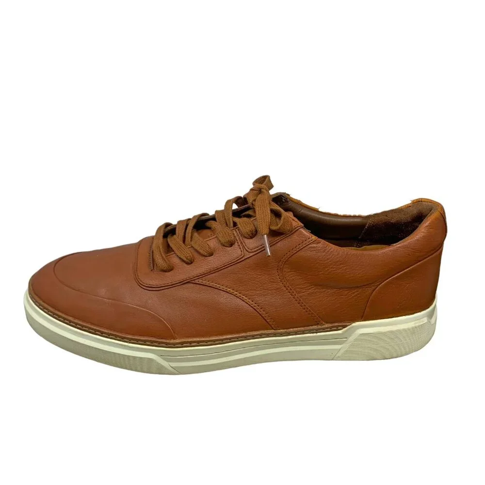 Allen Edmonds Burke Brown Leather Lace-Up Sneakers Mens Size 13 E‎ (Wide)